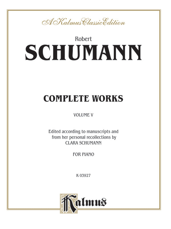 Complete Works, Volume V Cover Image