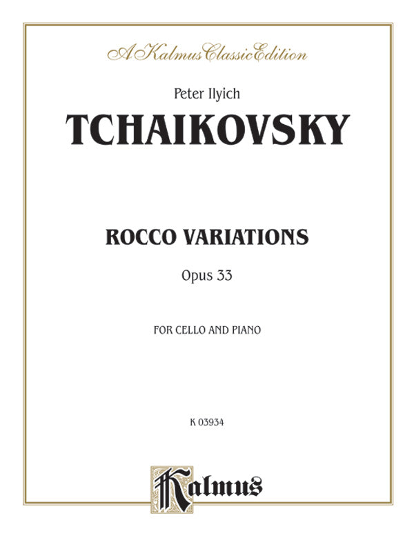 Rococo Variations, Opus 33 Cover Image