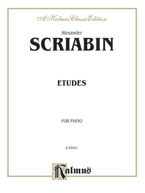 Scriabin: Etudes Sheet Music Preview