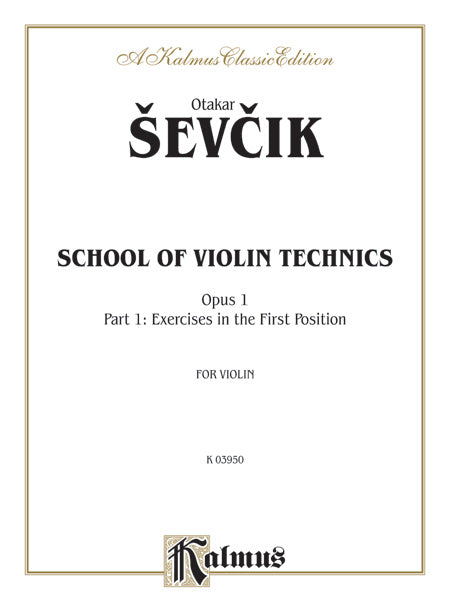 School of Violin Technics, Opus 1, Volume I Cover Image
