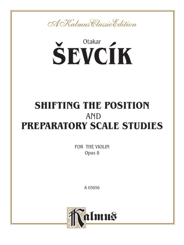 Shifting the Position and Prep. Scale Studies, Opus 8 Cover Image