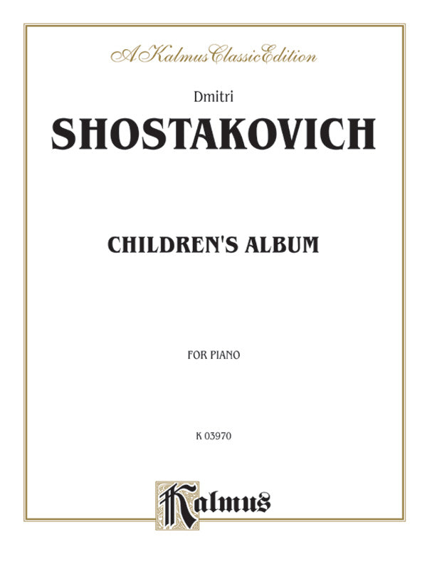 Shostakovich: Children's Album Sheet Music Preview