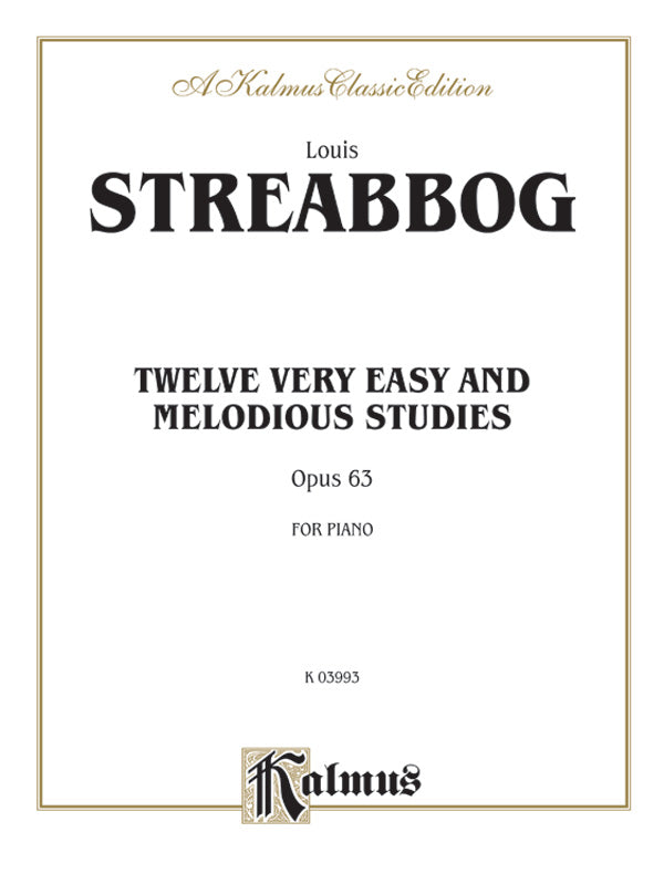 Streabbog: Twelve Very Easy and Melodious Studies, Op. 63 Sheet Music Preview