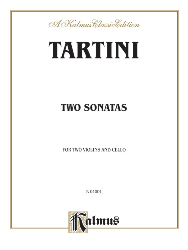 Two Sonatas for String Trio Cover Image