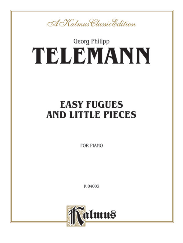 Easy Fugues and Little Pieces Cover Image