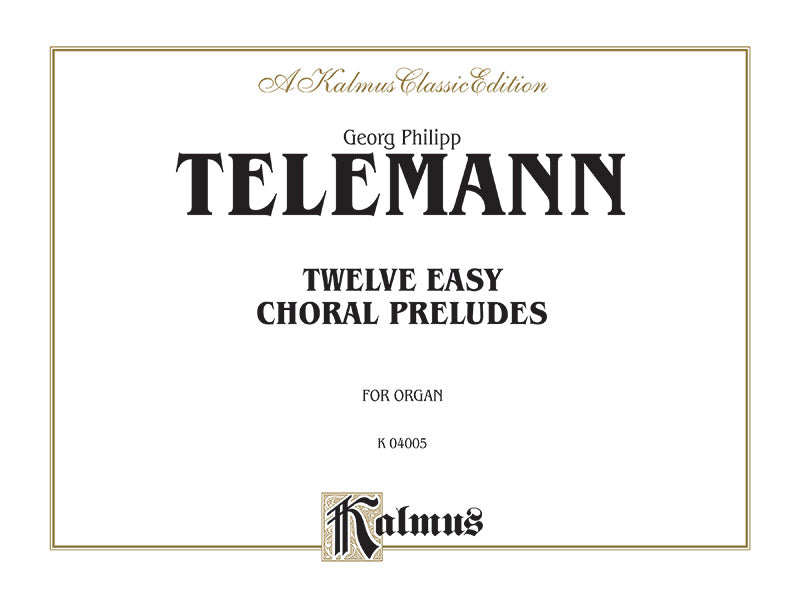 Twelve Easy Chorale Preludes Cover Image