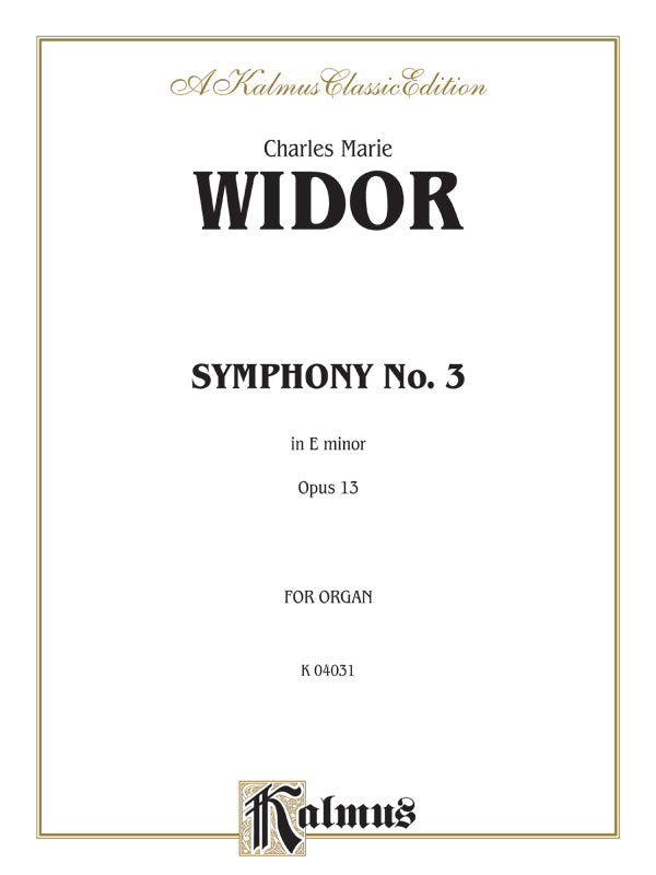 Symphony No. 3 in E Minor, Opus 13 Cover Image