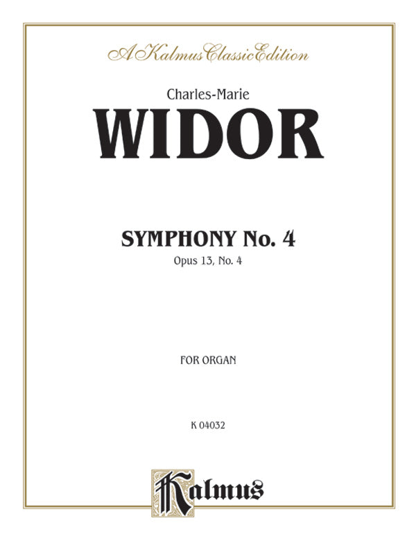 Symphony No. 4 in F Minor, Opus 13 Cover Image