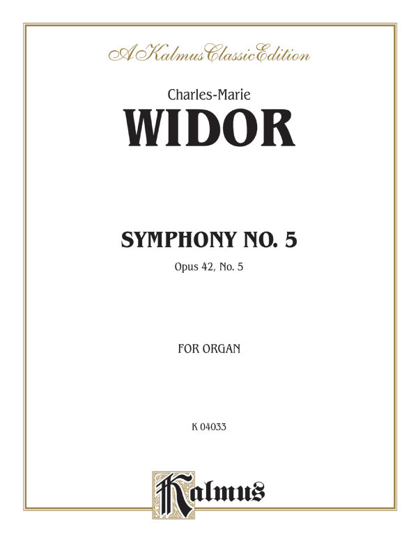 Symphony No. 5, Opus 42 Cover Image