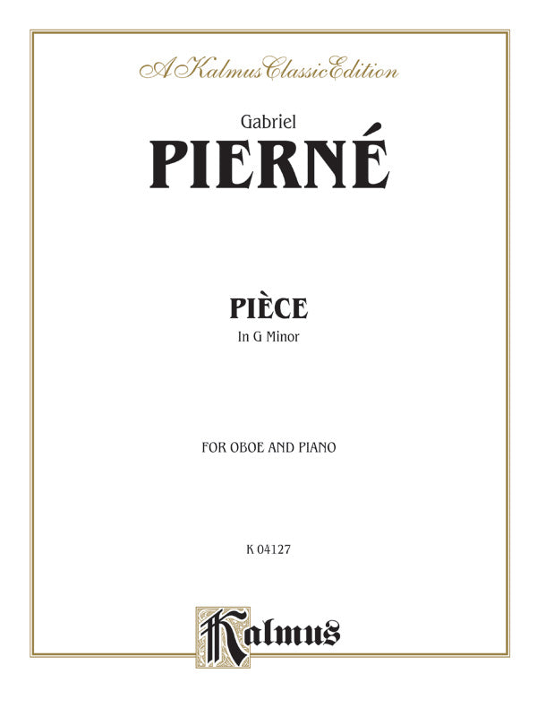 Pierné: Pièce in G Minor Sheet Music Preview