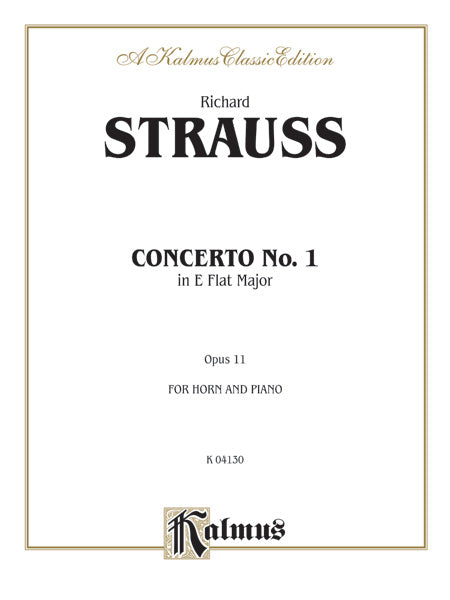 Strauss: Concerto No. 1 in E flat Major, Op. 11 Sheet Music Preview