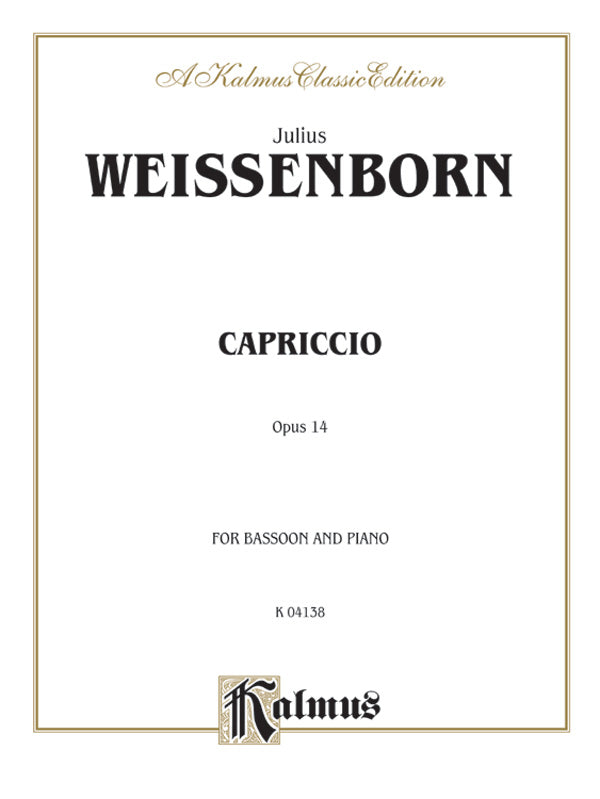 Capriccio, Opus 14 Cover Image