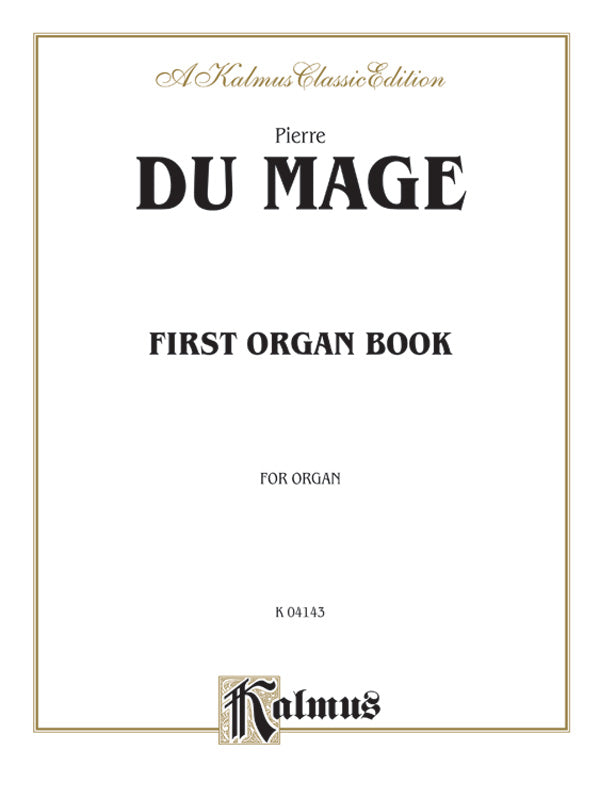 First Organ Book Cover Image