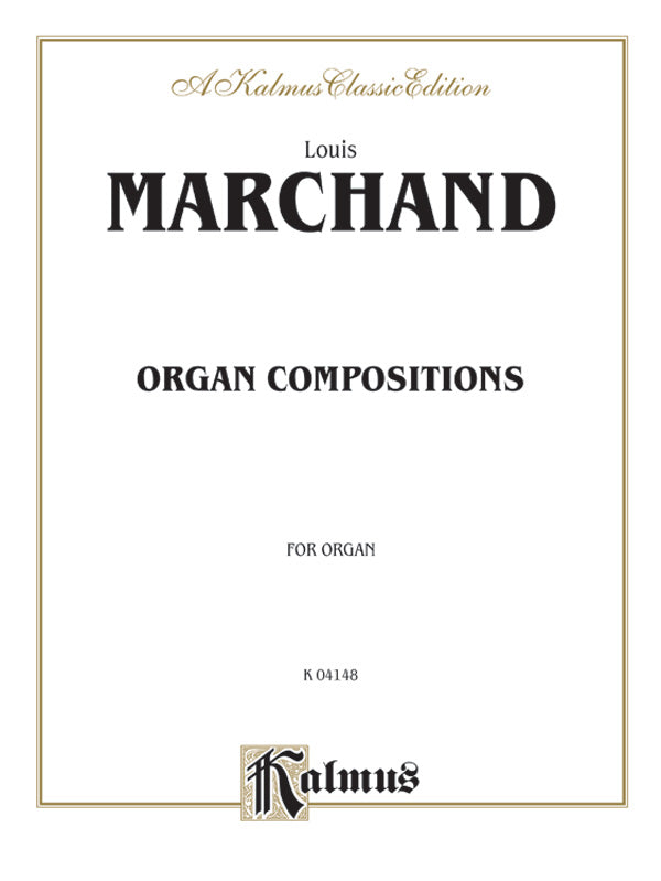 Marchand: Organ Compositions Sheet Music Preview
