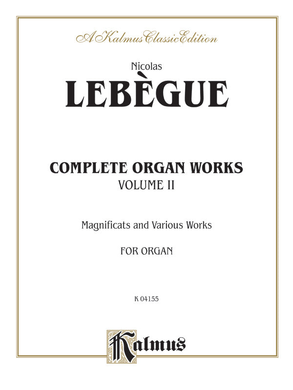Complete Organ Works, Volume II Cover Image