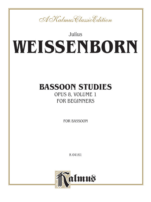Bassoon Studies for Beginners, Opus 8 Cover Image