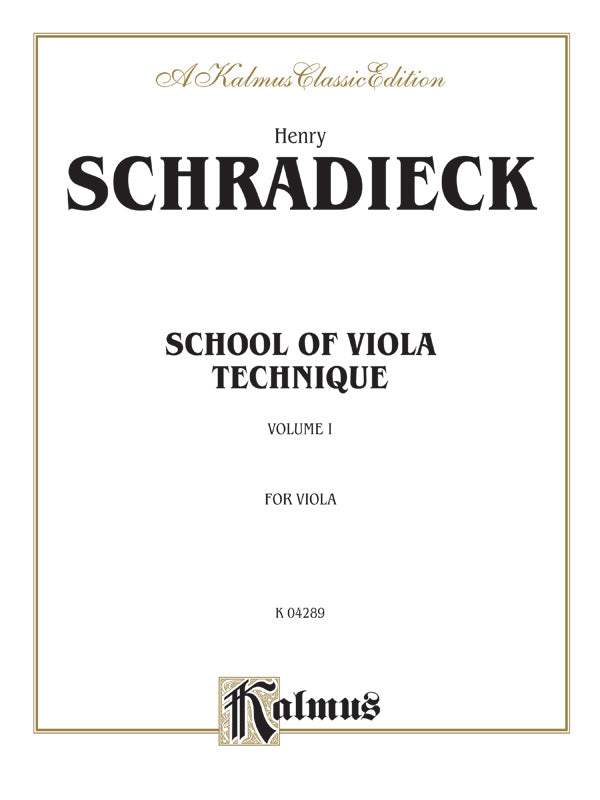 School of Viola Technique, Volume I Cover Image