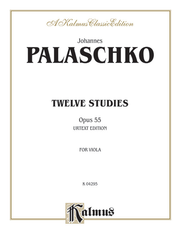 Twelve Studies, Opus 55 Cover Image