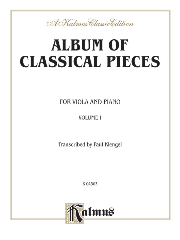 Album of Classical Pieces, Volume I Cover Image