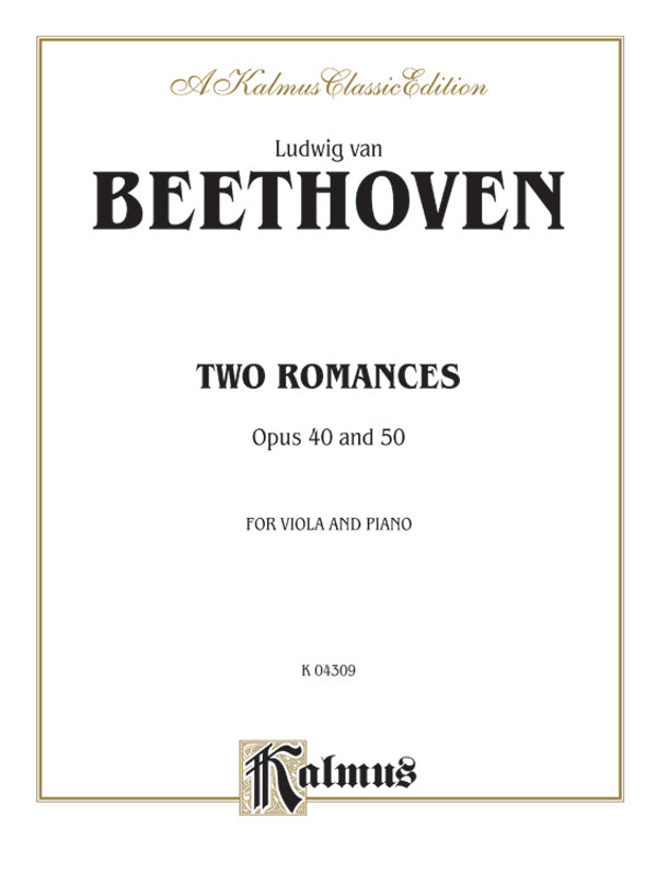 Two Romances, Opus 40, 50 Cover Image
