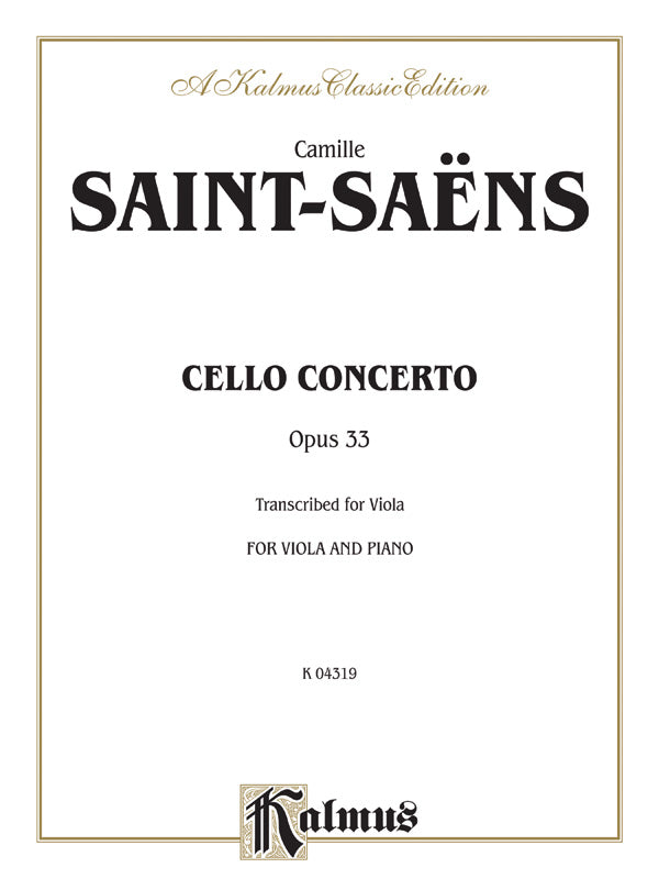 Cello Concerto, Opus 33 Cover Image