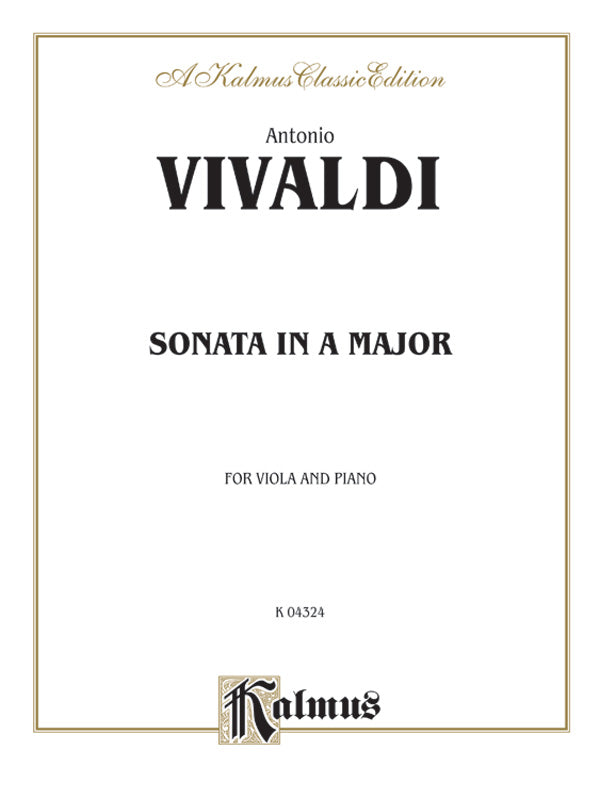 Vivaldi: Sonata in A Major Sheet Music Preview