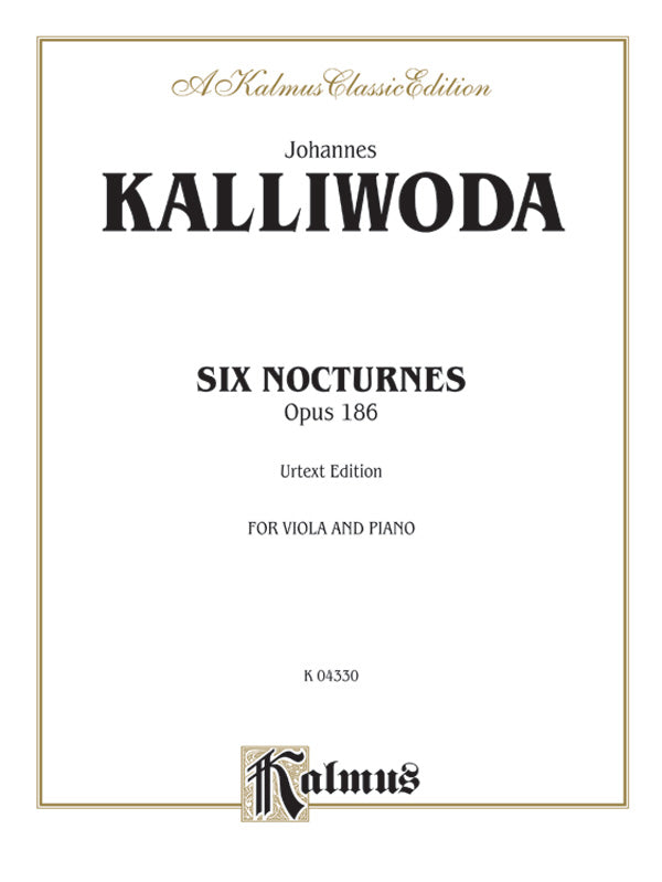 Six Nocturnes, Opus 186 Cover Image