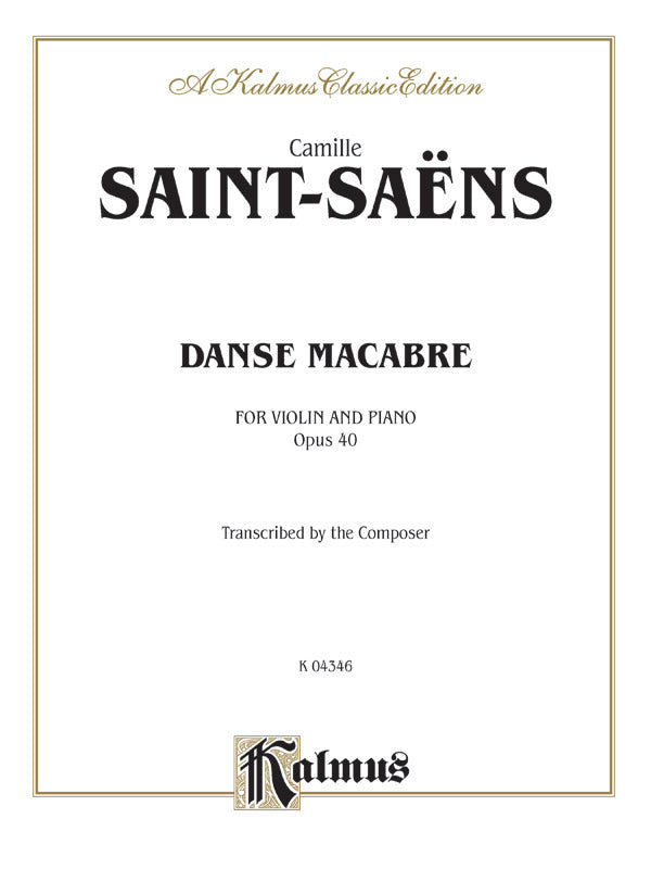 Danse Macabre, Opus 40 Cover Image