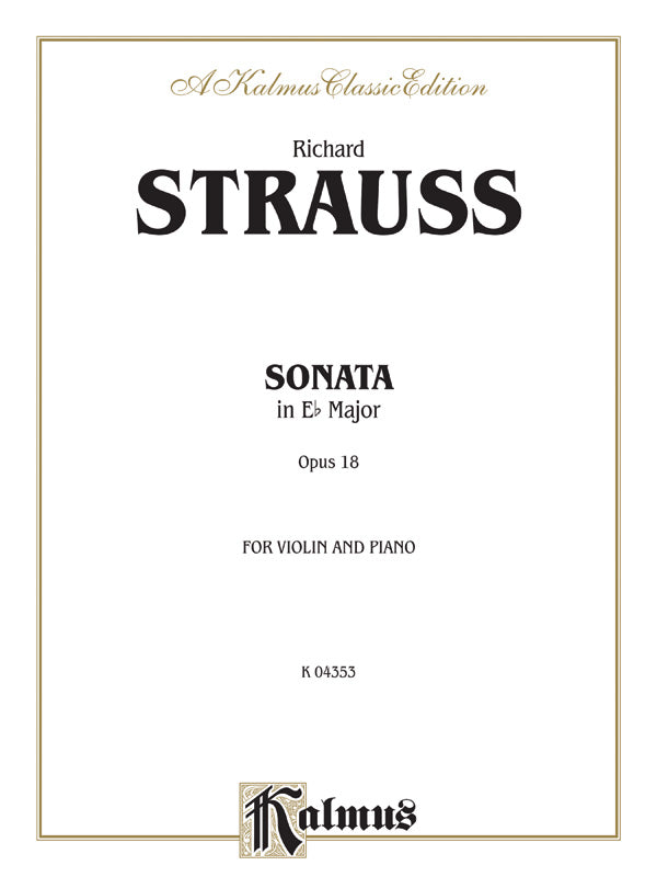 Sonata in E-flat Major, Opus 18 Cover Image