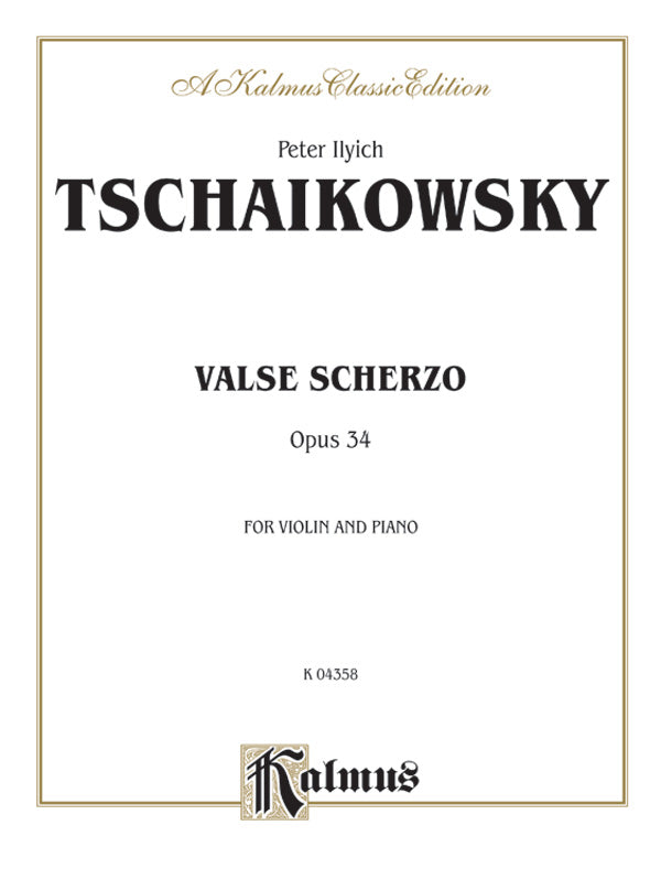 Valse Scherzo, Opus 34 (Urtext Edition) Cover Image