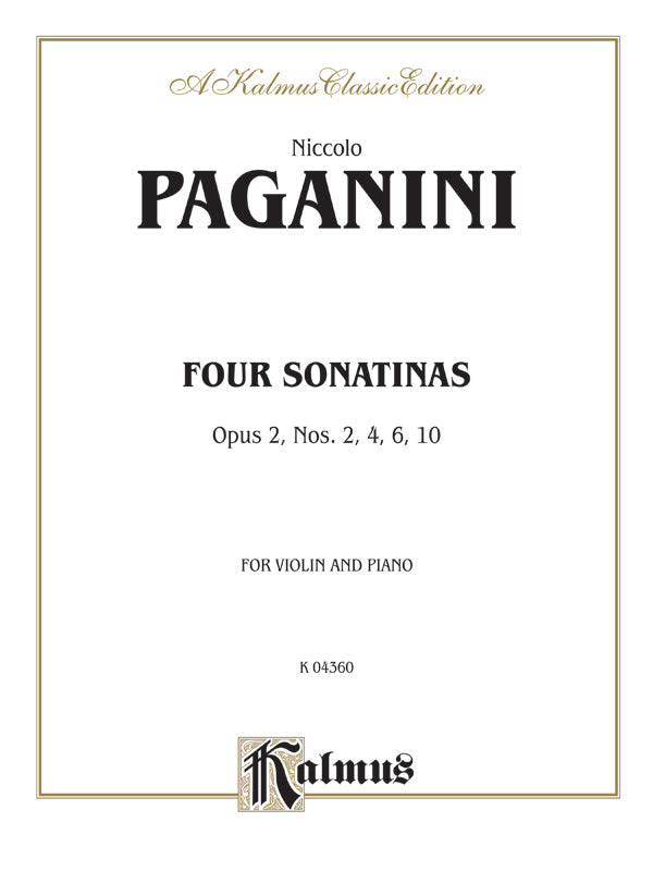 Four Sonatinas, Opus 2 Nos. 2, 4, 6, 10 Cover Image