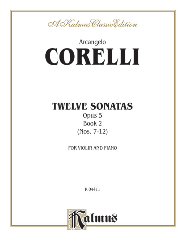 Corelli: Twelve Sonatas, Op. 5 (Volume II) Sheet Music Preview