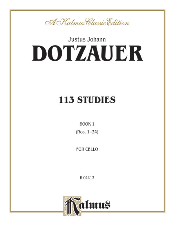 113 Studies, Volume I (Nos. 1--34) Cover Image