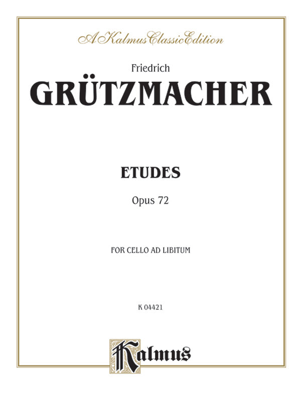Etudes, Opus 72 Cover Image