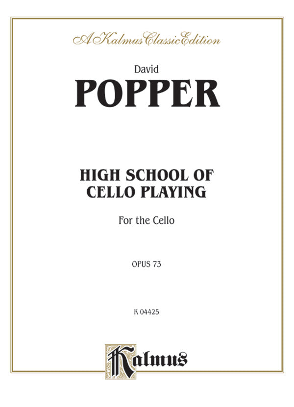 High School of Cello Playing, Opus 73 Cover Image