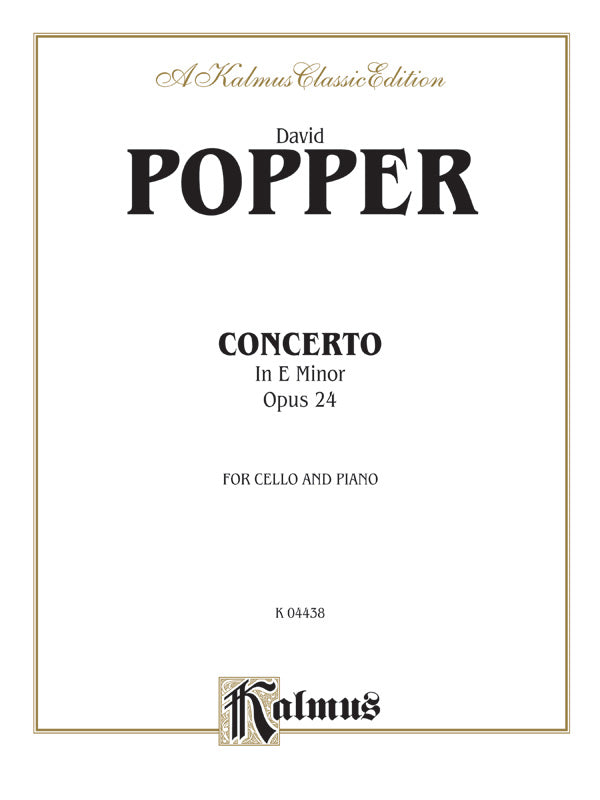 Cello Concerto in E Minor, Opus 24 Cover Image