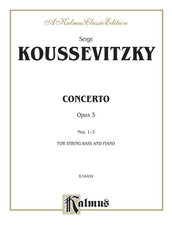 Concerto, Opus 3 Nos. 1-3 Cover Image