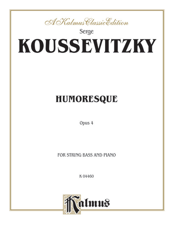 Humoresque, Opus 4 Cover Image
