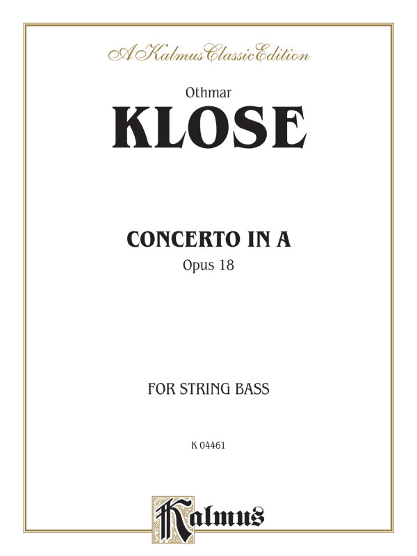 Concerto in A, Opus 18 Cover Image