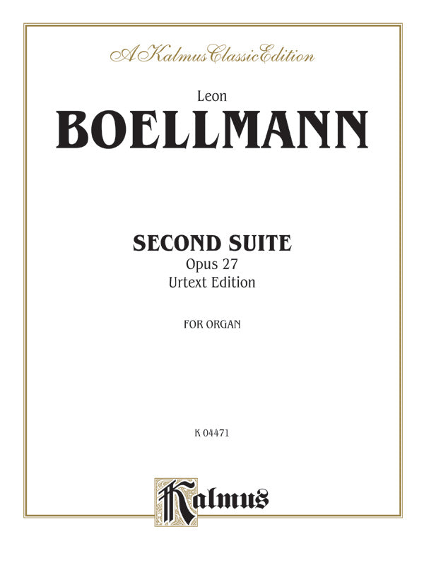 Boëllmann: Second Suite, Op. 27 (Urtext) Sheet Music Preview