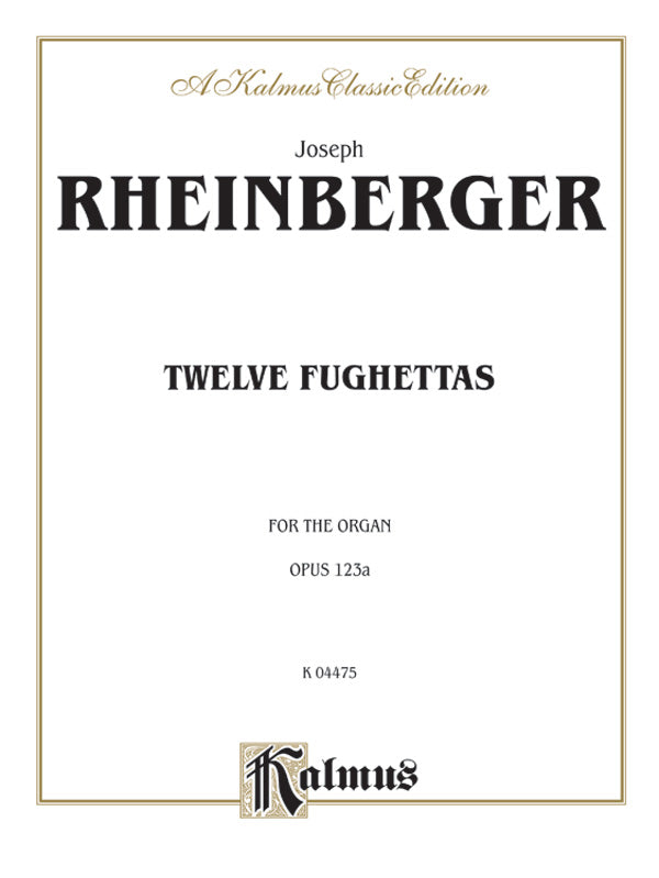 Twelve Fughettas, Opus 123A Cover Image