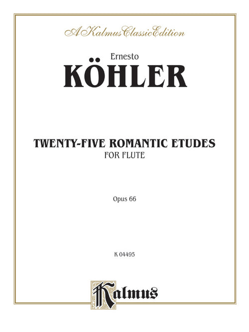 Twenty-five Romantic Etudes, Opus 66 Cover Image
