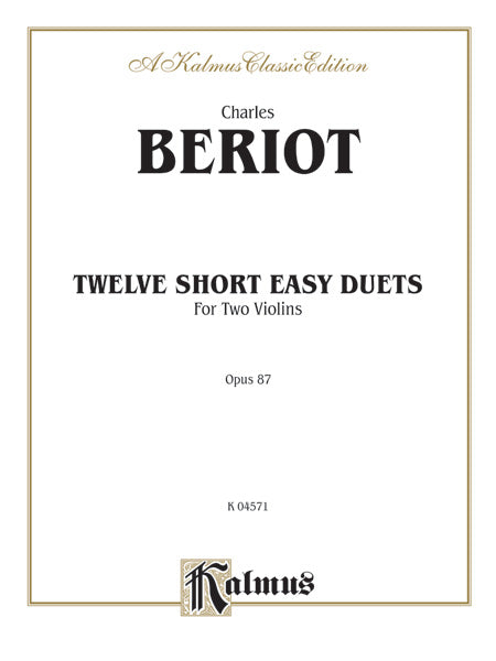 Twelve Short Easy Duets, Opus 87 Cover Image