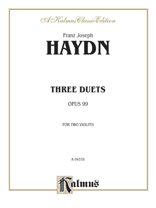Three Duets, Opus 99 Cover Image
