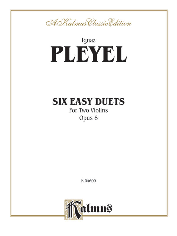 Six Easy Duets, Opus 8 Cover Image