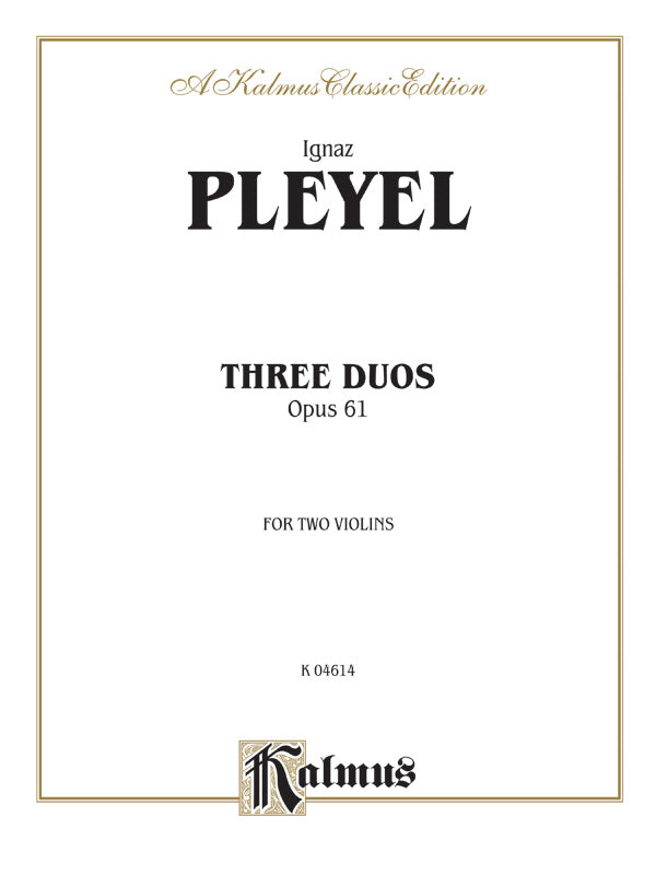 Three Duos, Opus 61 Cover Image