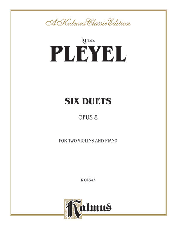 Duets, Opus 8 Cover Image