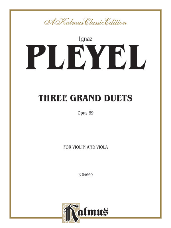 Three Grand Duets, Opus 69  Cover Image