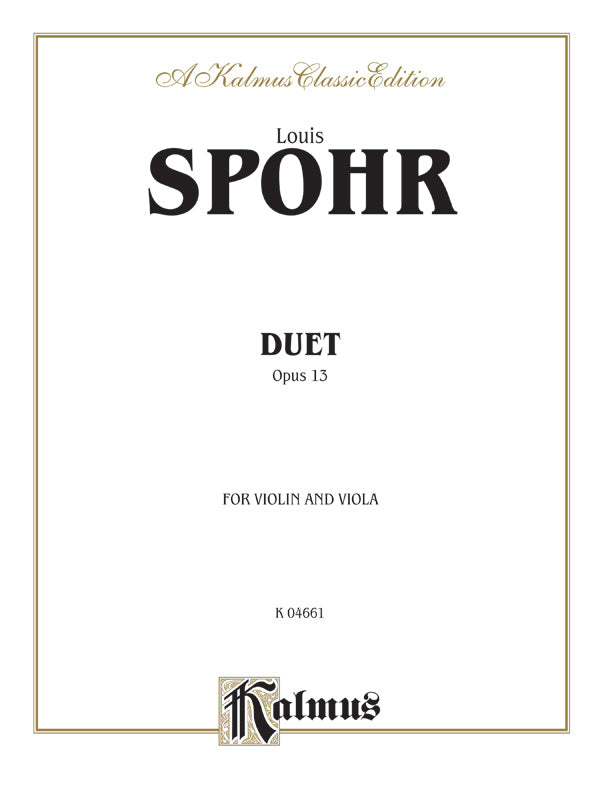 Duet, Opus 13  Cover Image