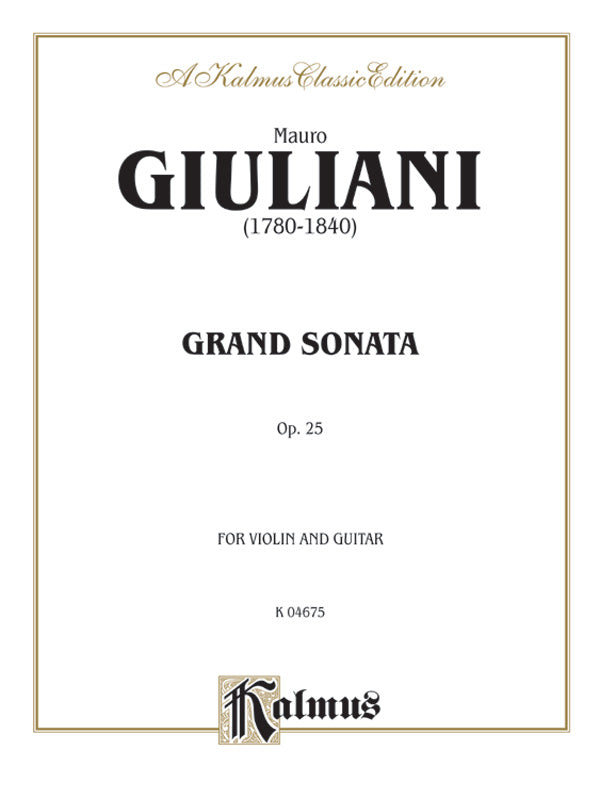 Grand Sonata, Opus 25 Cover Image